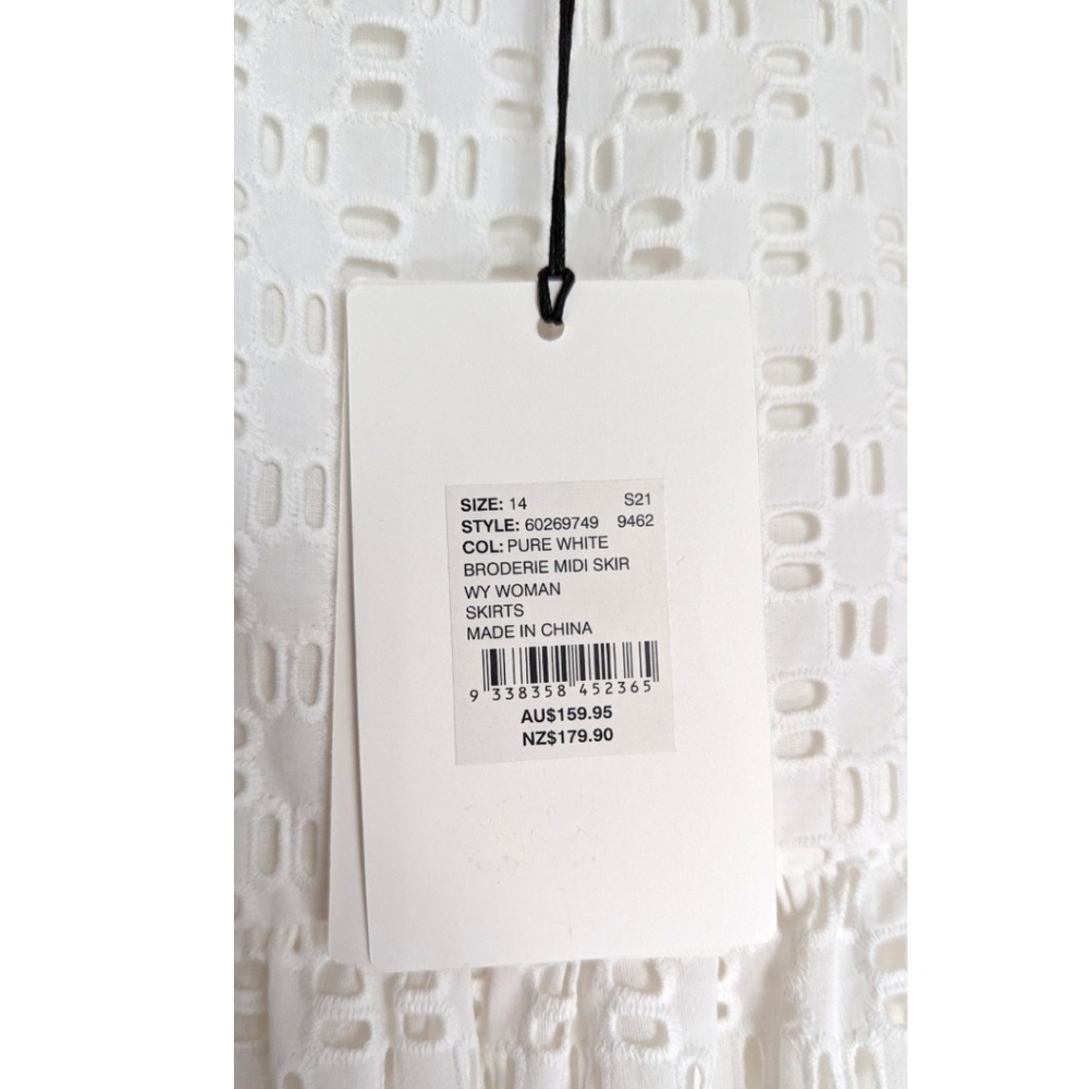 ✨Host pick✨Witchery White Midi Skirt size 14 NWT - Picture 3 of 5